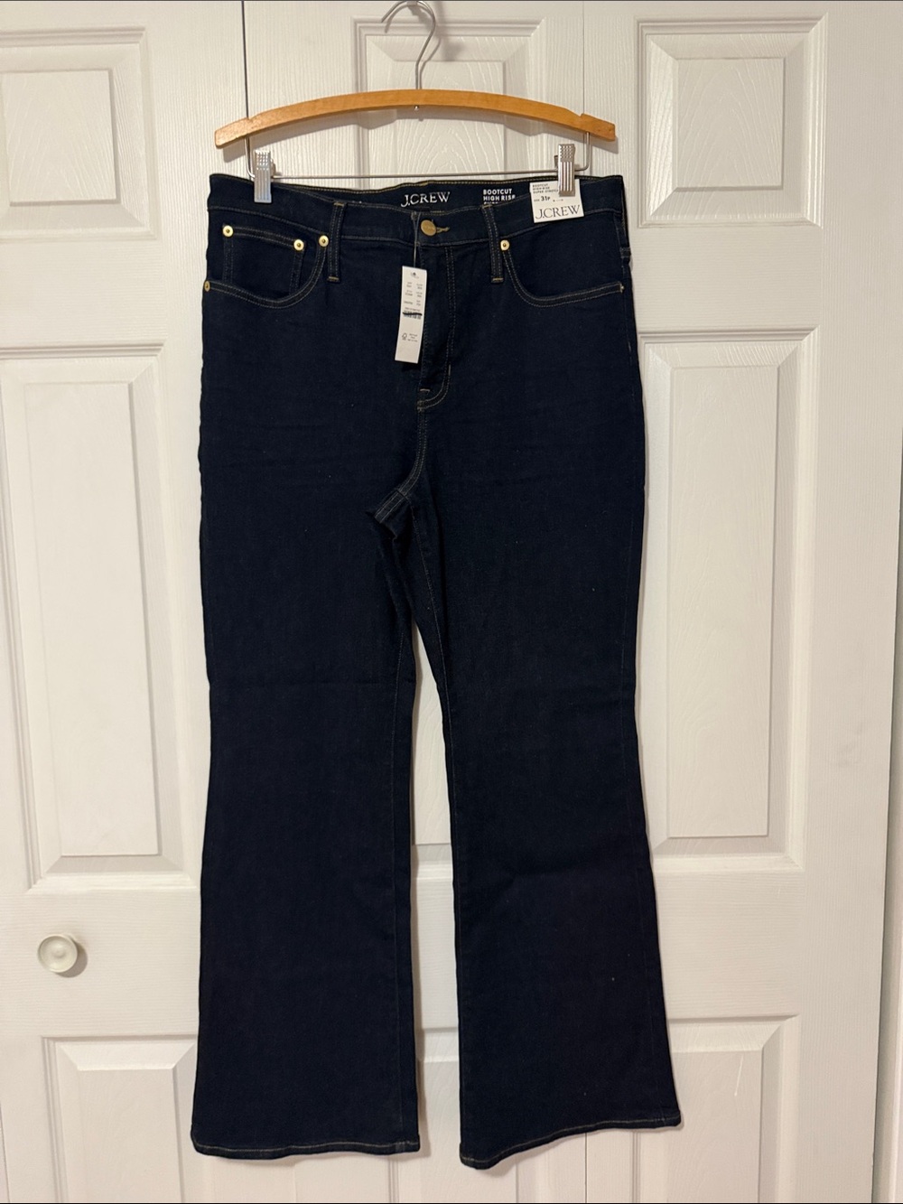 J. Crew Dark Blue Boot-Cut Jeans